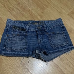 Women's Rue 21 Jean Shorts Size  0 / 1 Denim Cargo